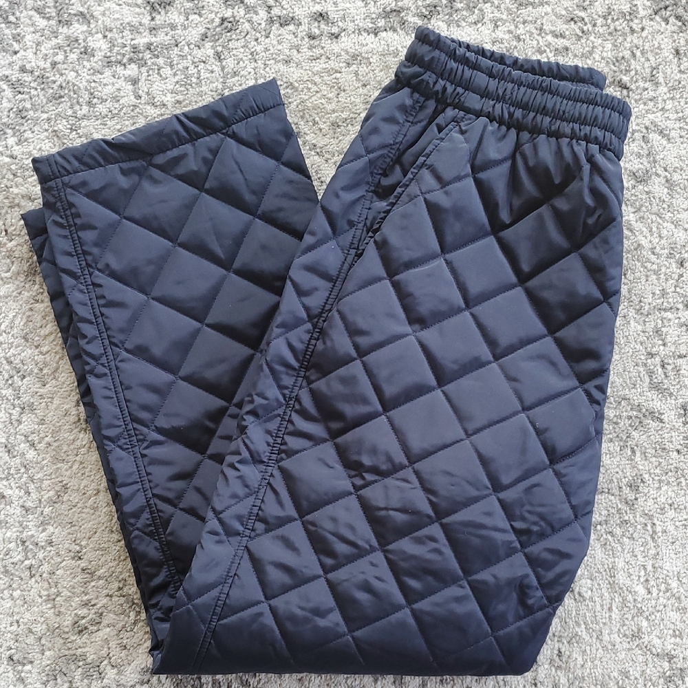 Fashion Nova Quilted Navy Pants